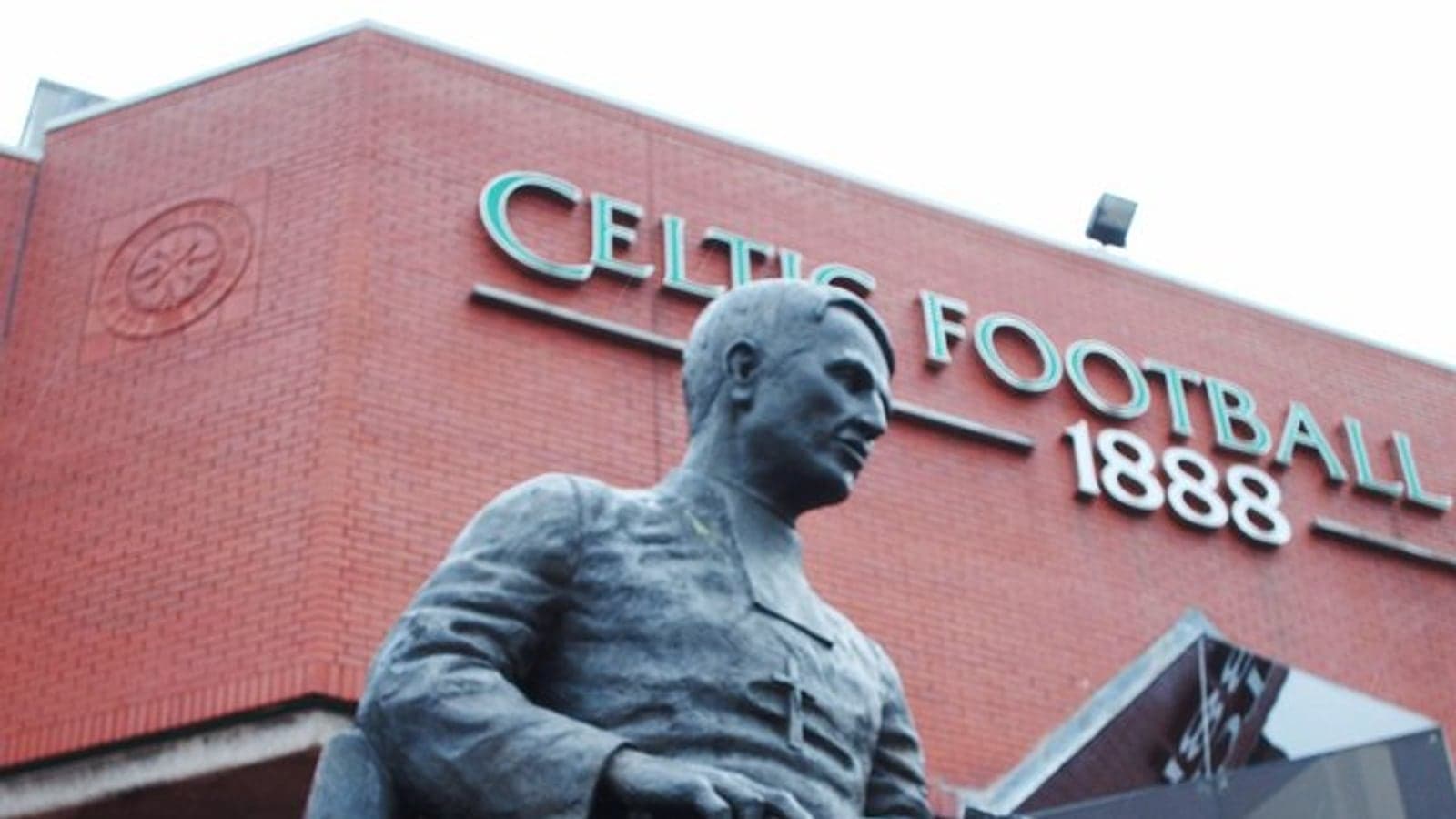 Brother Walfrid statue outside Celtic Park