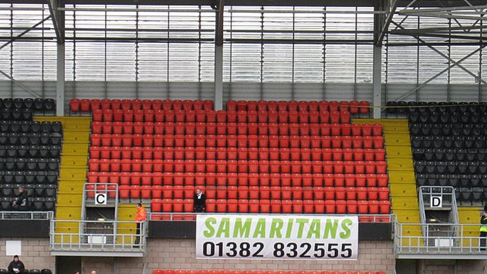 Inside Tannadice Park in Dundee