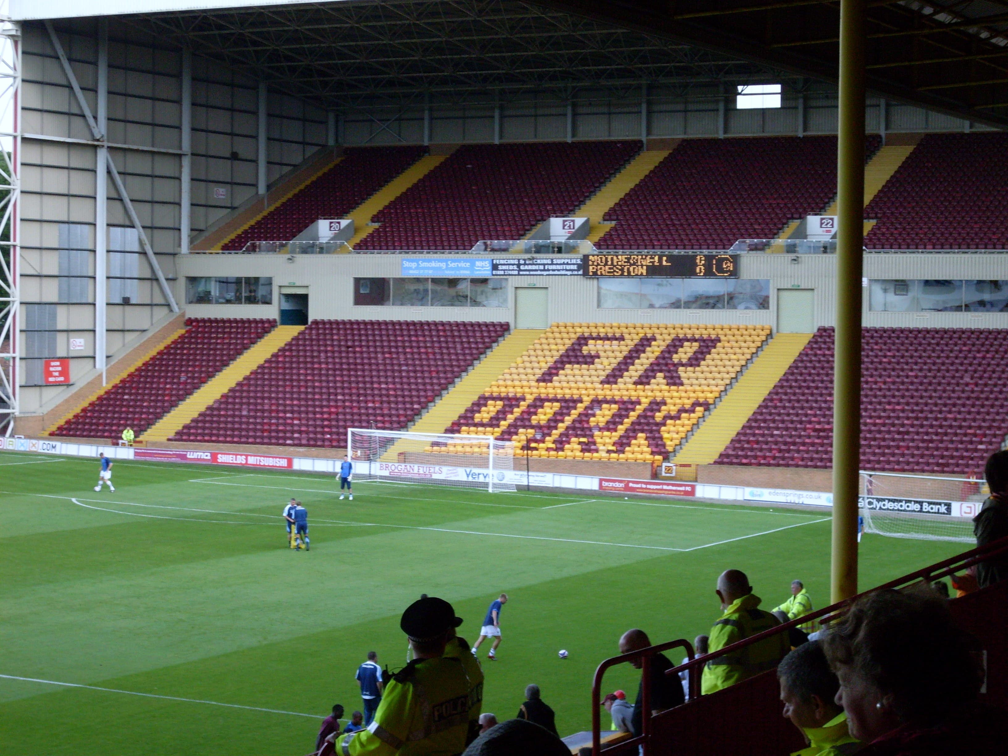 Fir Park stadium, home of Motherwell FC