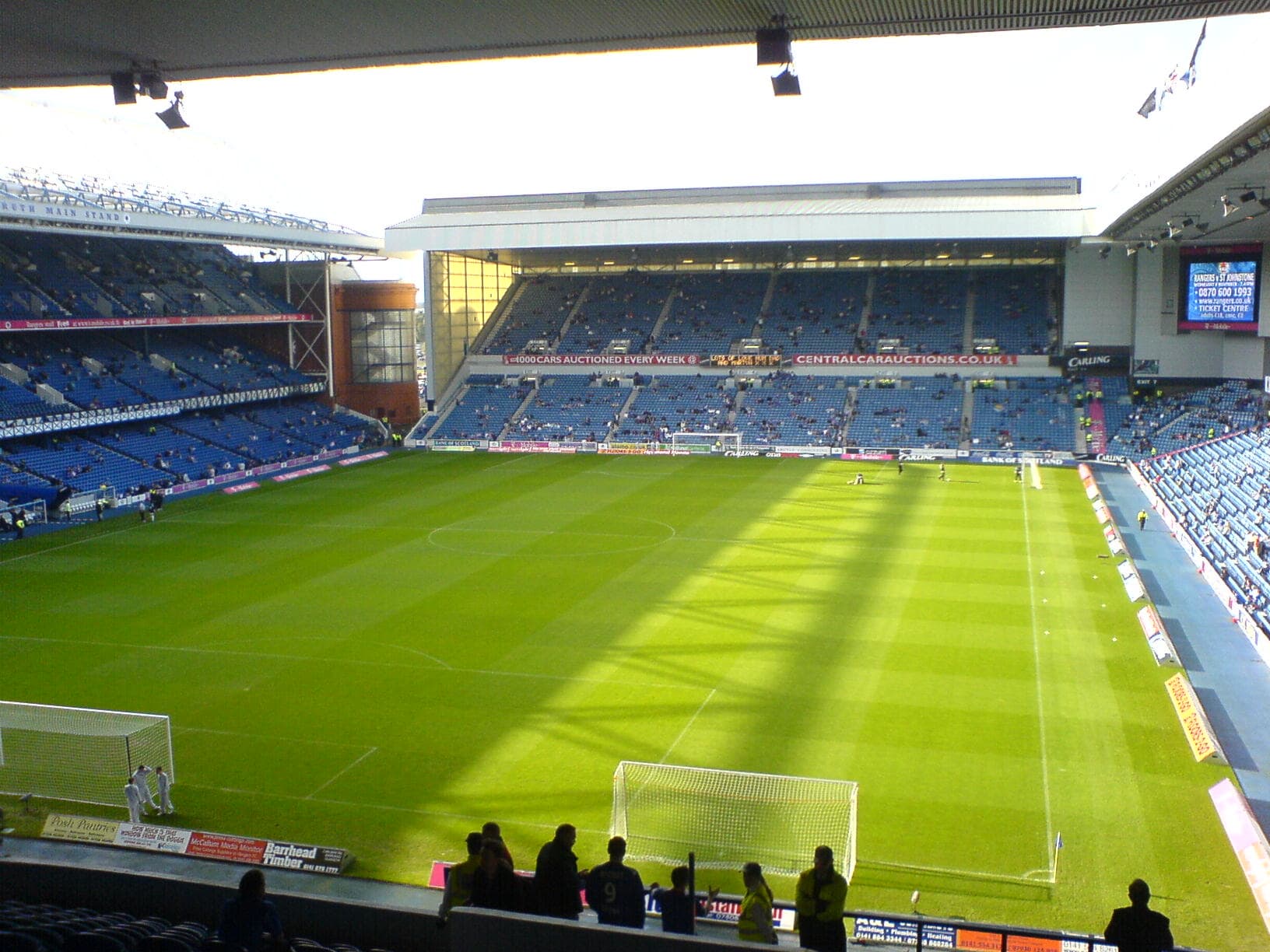 Inside Ibrox Stadium, Glasgow