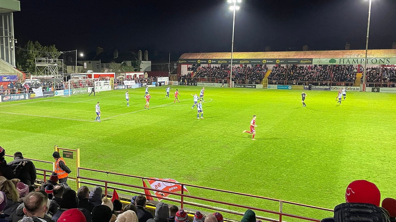 Tolka Park football stadium in Dublin