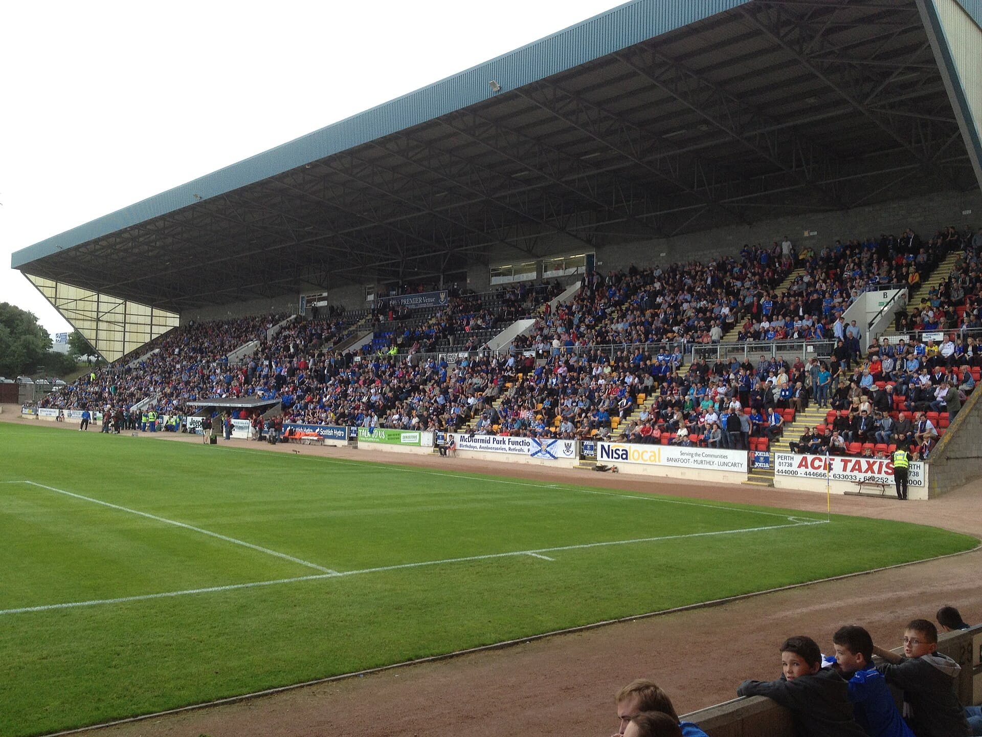 The Main Stand at McDiarmid Park, Perth